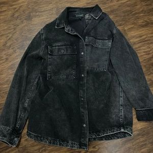 Black Denim material jacket